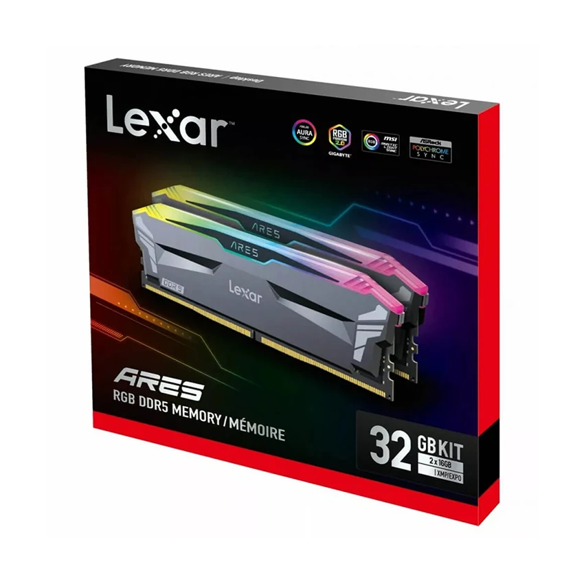 RAM Lexar ARES RGB DDR5 16GB 6800MHz - LD5U16G68C34LA-RGD