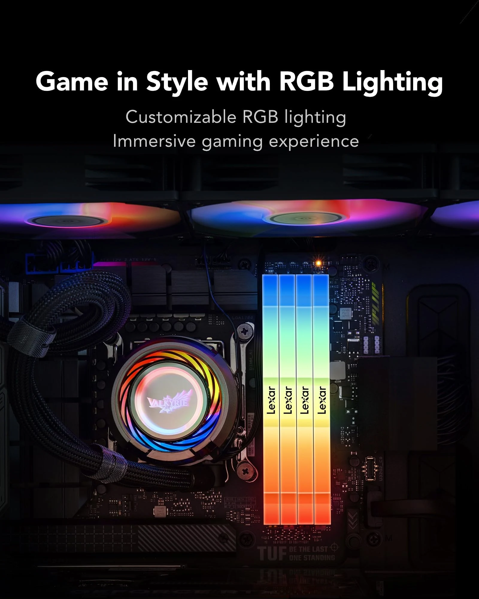 RAM Lexar THOR RGB DDR5 16GB 6000MHz Black - LD5U16G60C38BG-RGD