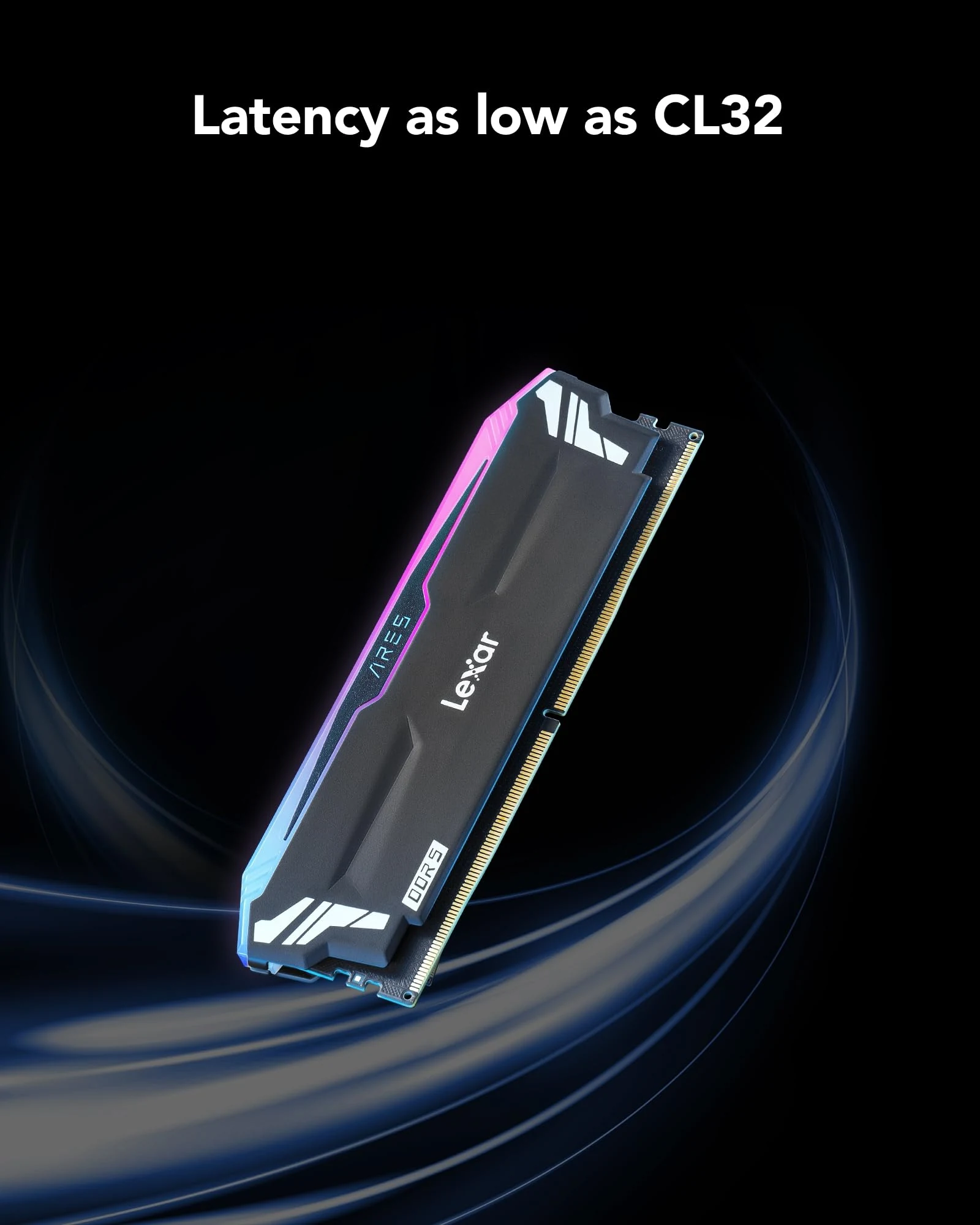 RAM Lexar THOR RGB DDR5 16GB 6400MHz Silver White - LD5U16G64C32SV-RGD