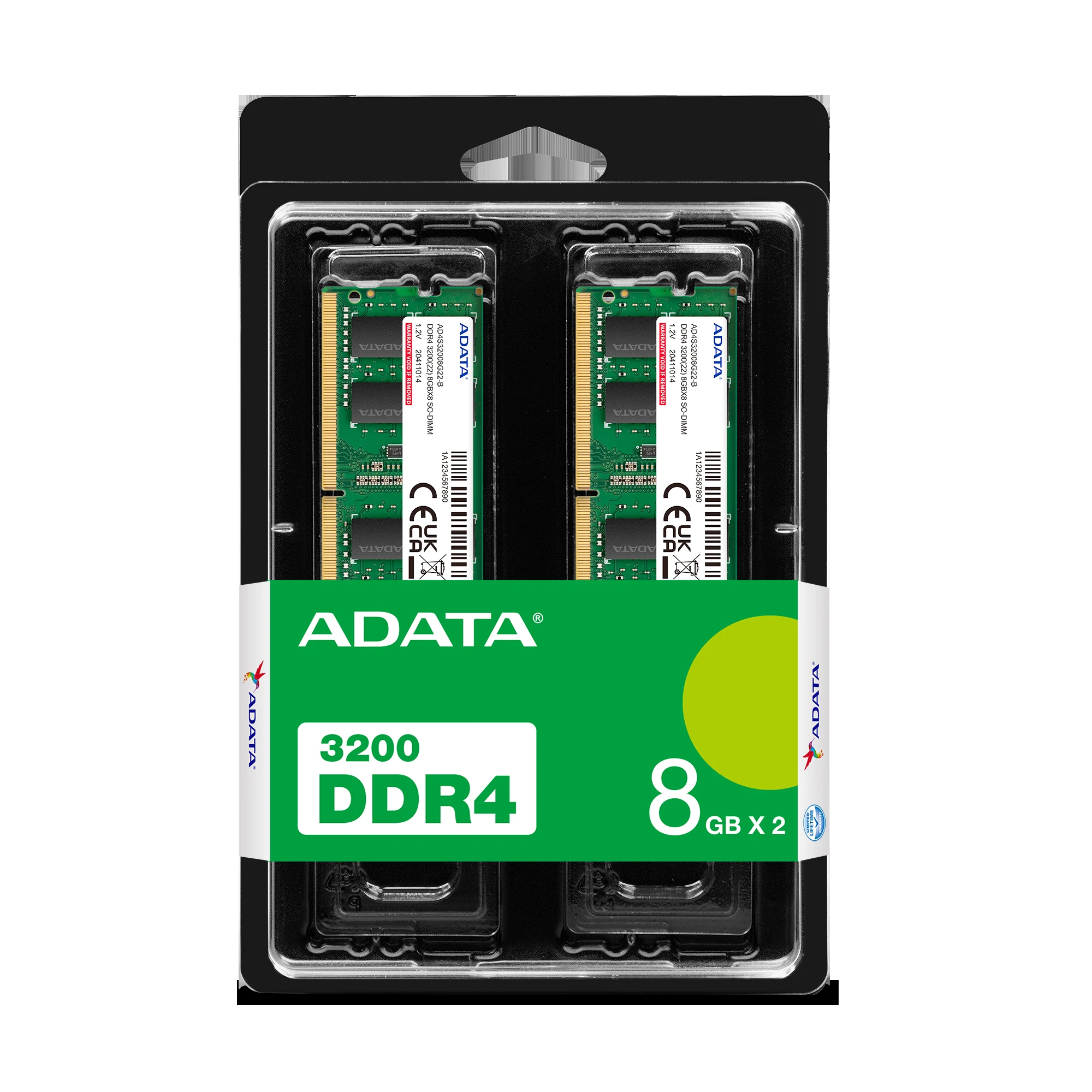 RAM ADATA Premier 32GB (2x16GB) DDR5 5200MHz - Green - New