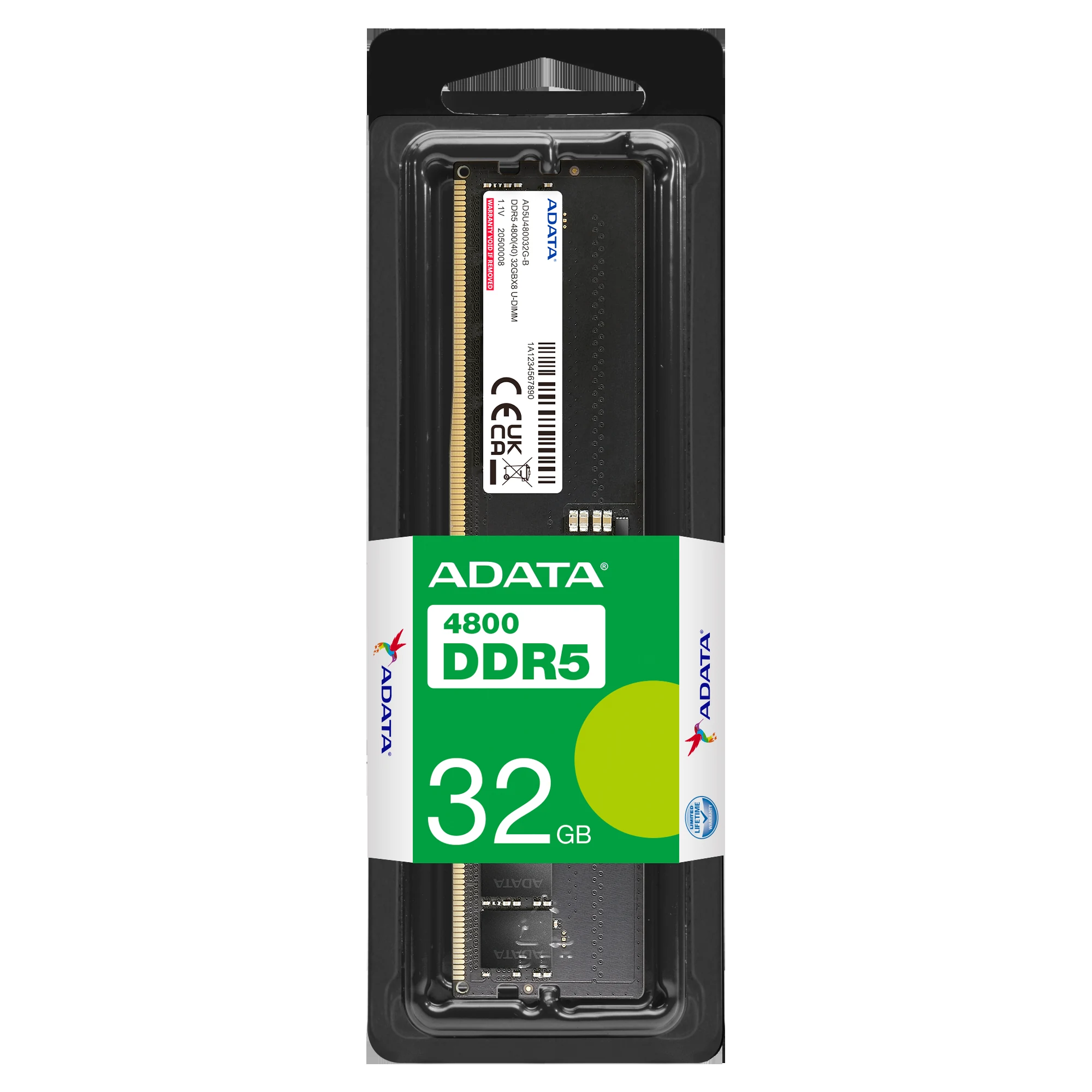 RAM ADATA Premier 64GB (2x32GB) DDR5 4800MHz - Green - New