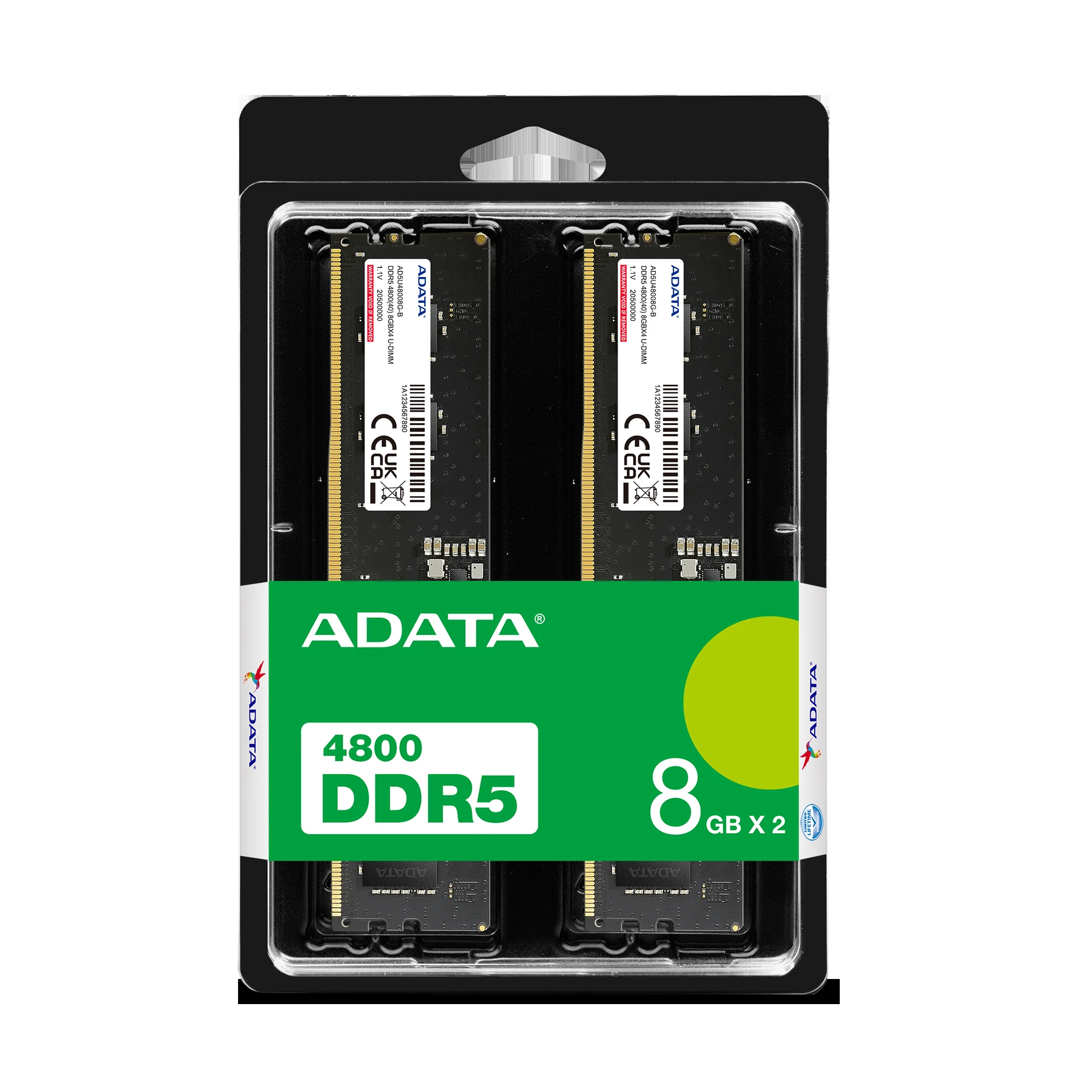 RAM ADATA Premier 64GB (2x32GB) DDR5 4800MHz - Green - New