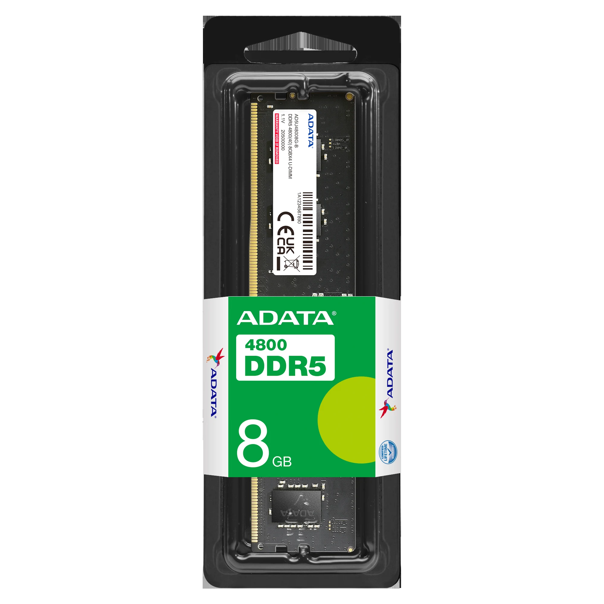 RAM ADATA Premier 8GB (1x8GB) DDR5 4800MHz - Green - New
