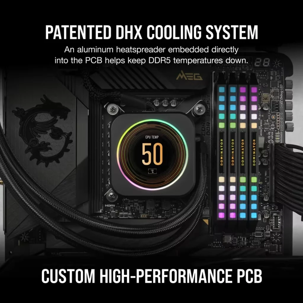 RAM Corsair Dominator Platinum RGB 16GB (1x16GB) DDR5 6000MHz - Black - New