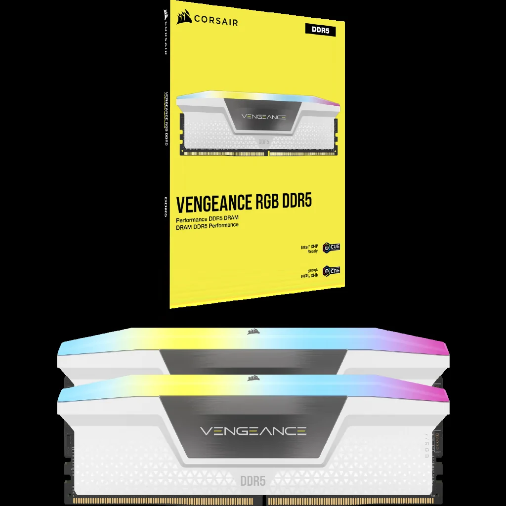 RAM Corsair Vengeance RGB 16GB (1x16GB) DDR5 5600MHz - White - New