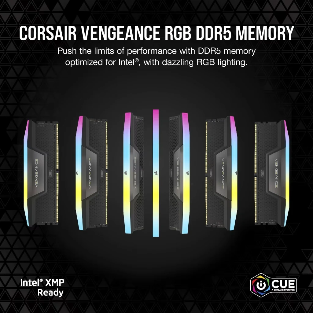 RAM Corsair Vengeance RGB 32GB (2x16GB) DDR5 5600MHz - Black - New