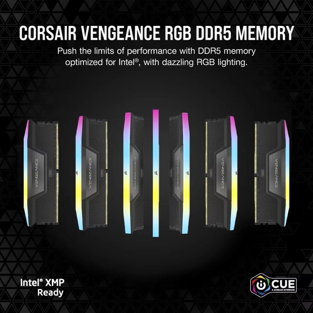 RAM Corsair Vengeance RGB 64GB (2x32GB) DDR5 5200MHz - Black - New