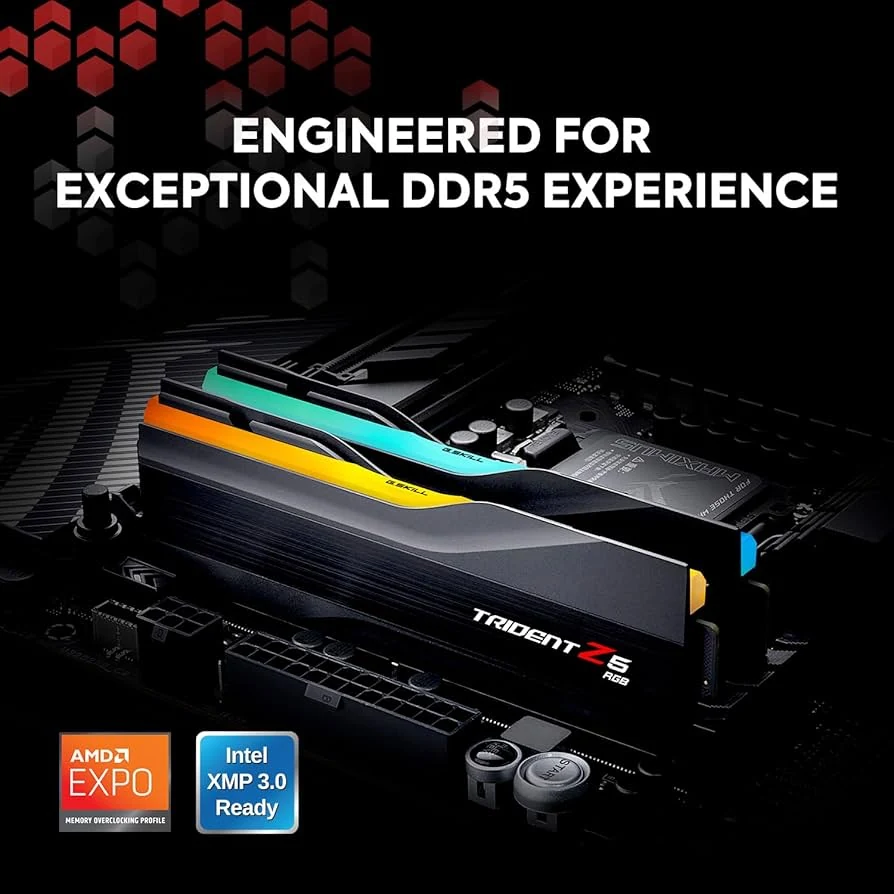 RAM G.Skill Trident Z5 16GB (2x8GB) DDR5 6000MHz - Black/Silver - New