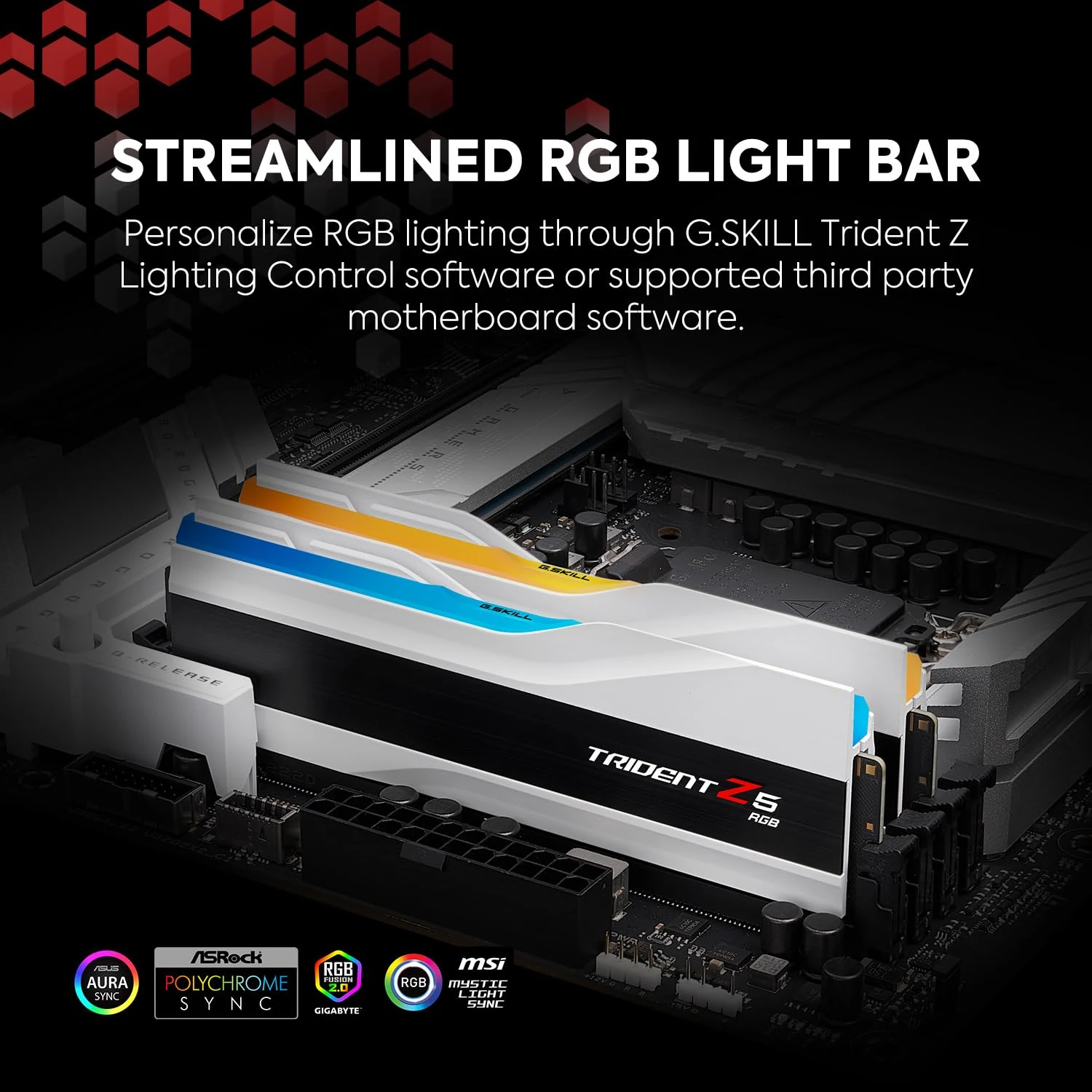 RAM G.Skill Trident Z5 RGB 16GB (1x16GB) DDR5 6400MHz - White - New
