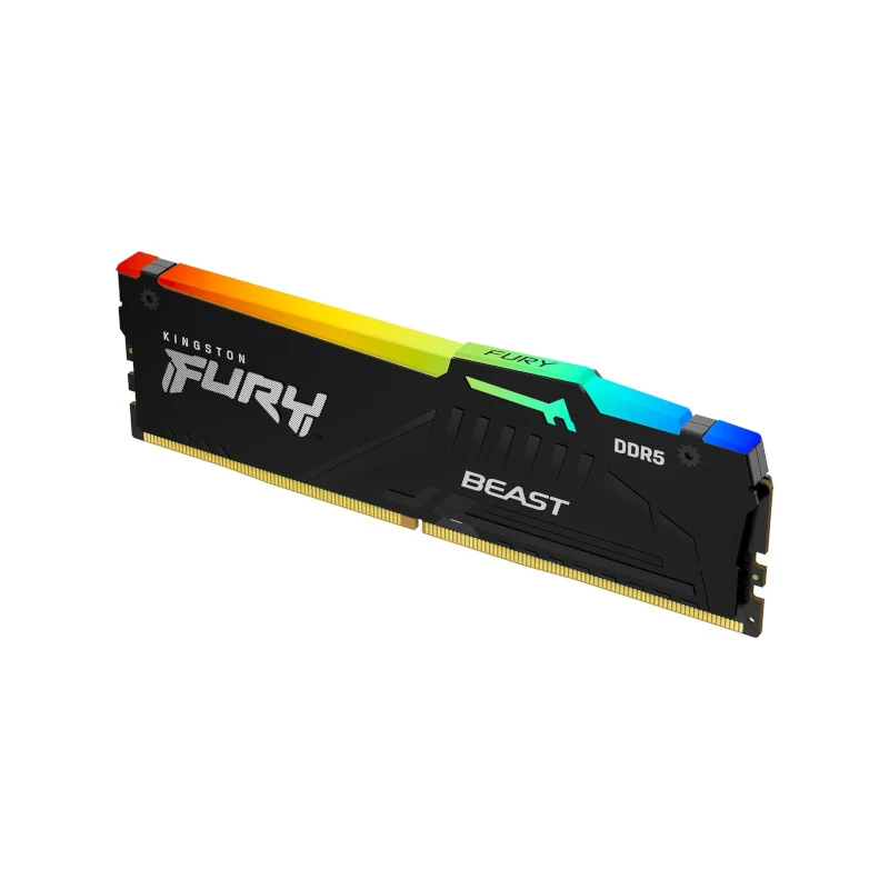RAM Kingston FURY Beast RGB 16GB (1x16GB) DDR5 6000MHz - Black - New