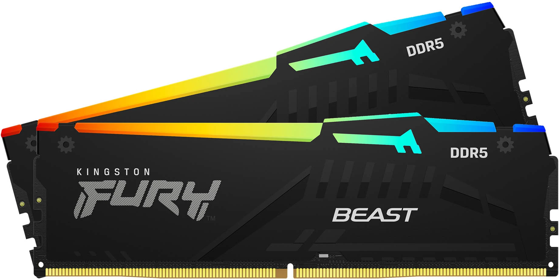 RAM Kingston FURY Beast RGB 32GB (2x16GB) DDR5 5200MHz - Black - New