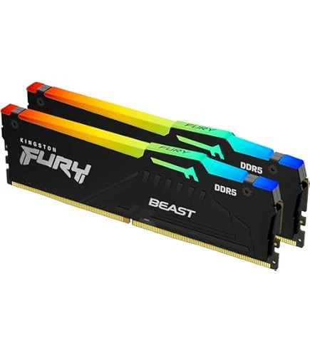 RAM Kingston FURY Beast RGB 32GB (2x16GB) DDR5 6000MHz - Black - New
