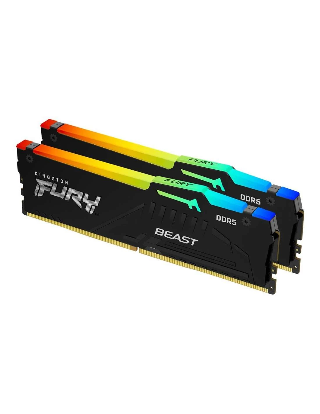 RAM Kingston FURY Beast RGB 64GB (2x32GB) DDR5 5600MHz - Black - New