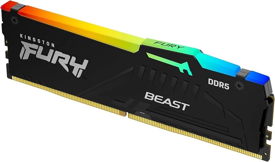RAM Kingston FURY Beast RGB 8GB (1x8GB) DDR5 5600MHz - Black - New