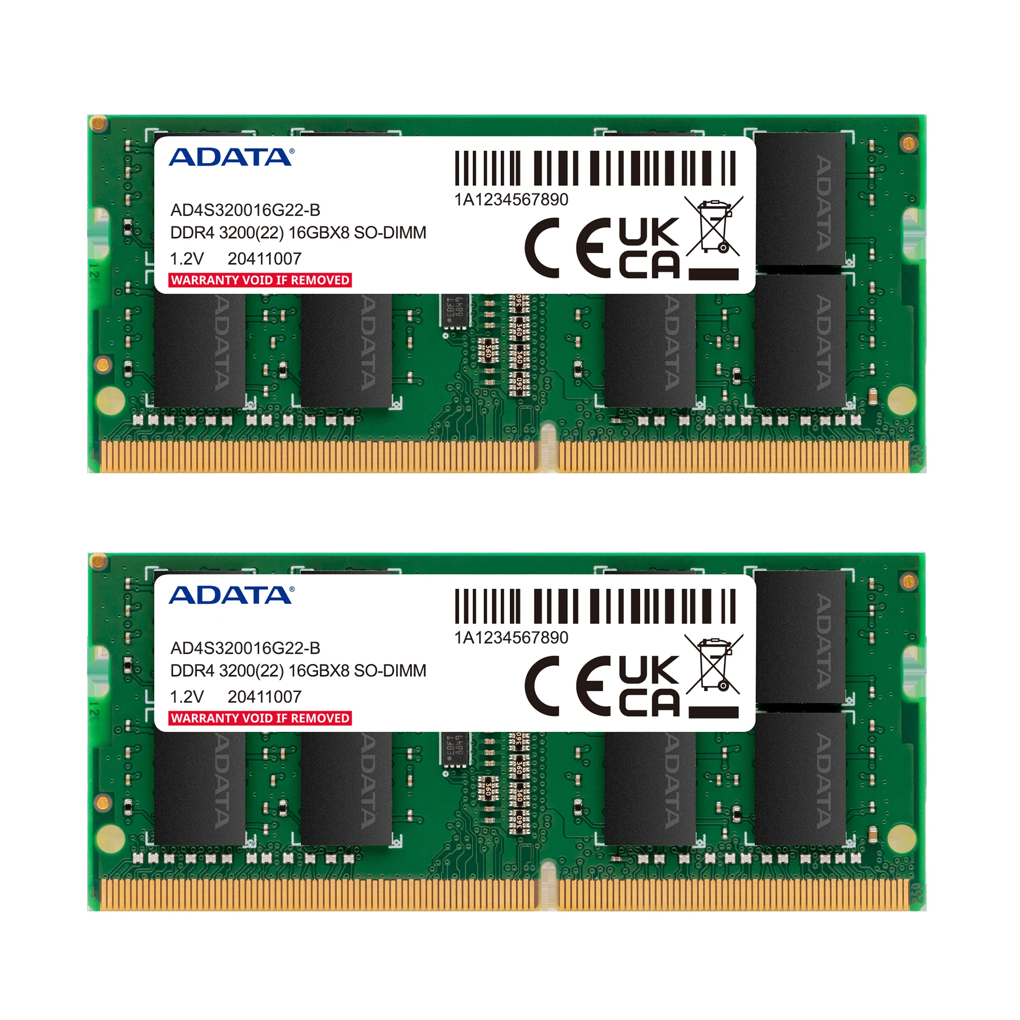 RAM PC ADATA Premier 16GB (2x8GB) DDR4 3200MHz - Green - New