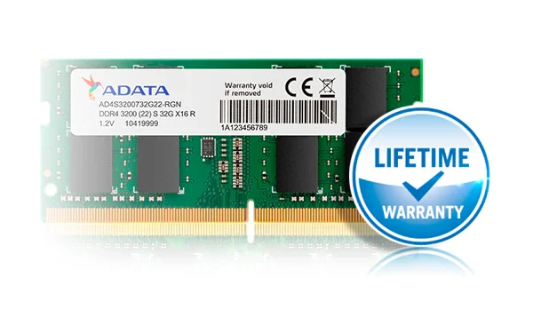 RAM PC ADATA Premier 32GB (1x32GB) DDR4 3200MHz - Green - New