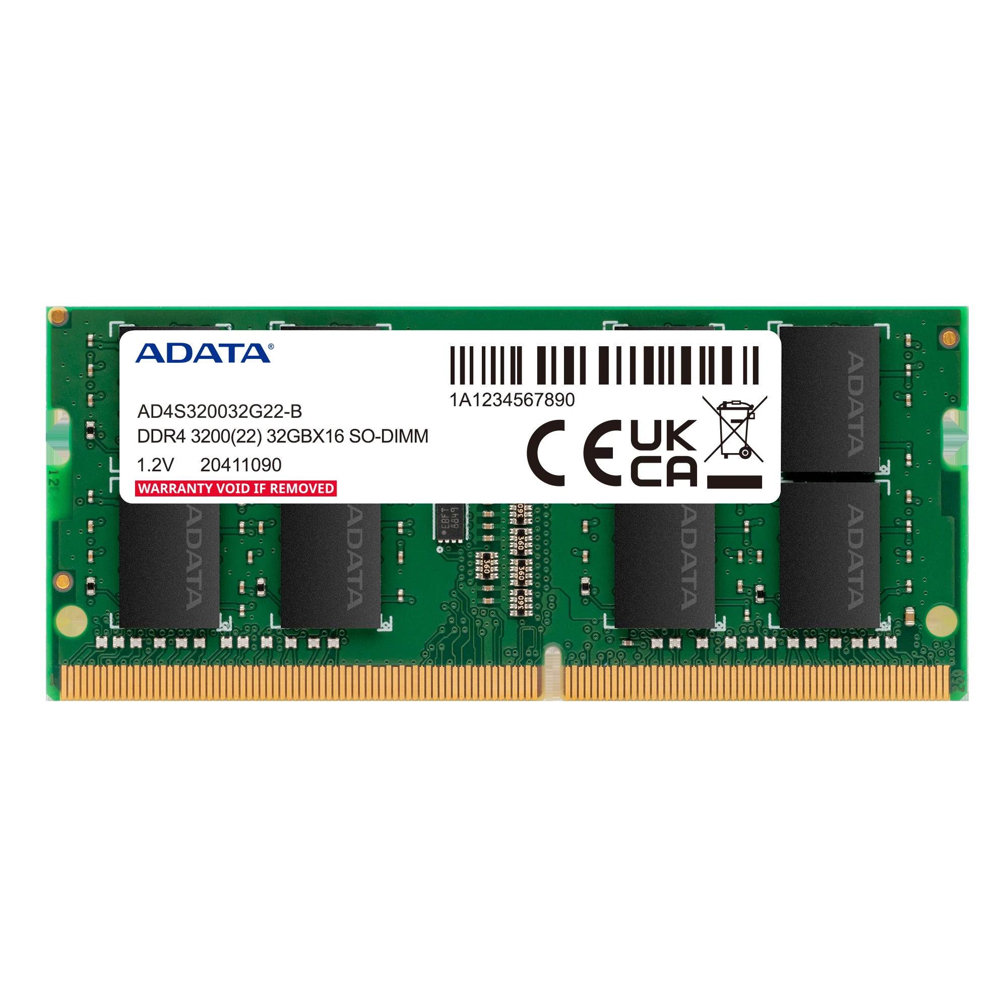 RAM PC ADATA Premier 32GB (2x16GB) DDR4 3200MHz - Green - New