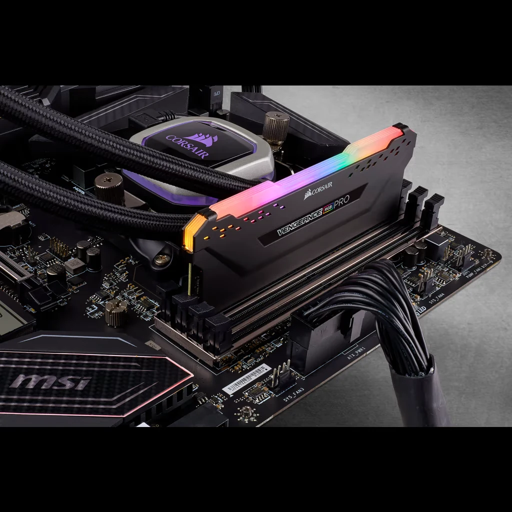 RAM PC Corsair Vengeance RGB Pro 16GB (1x16GB) DDR4 3600MHz - Black - New