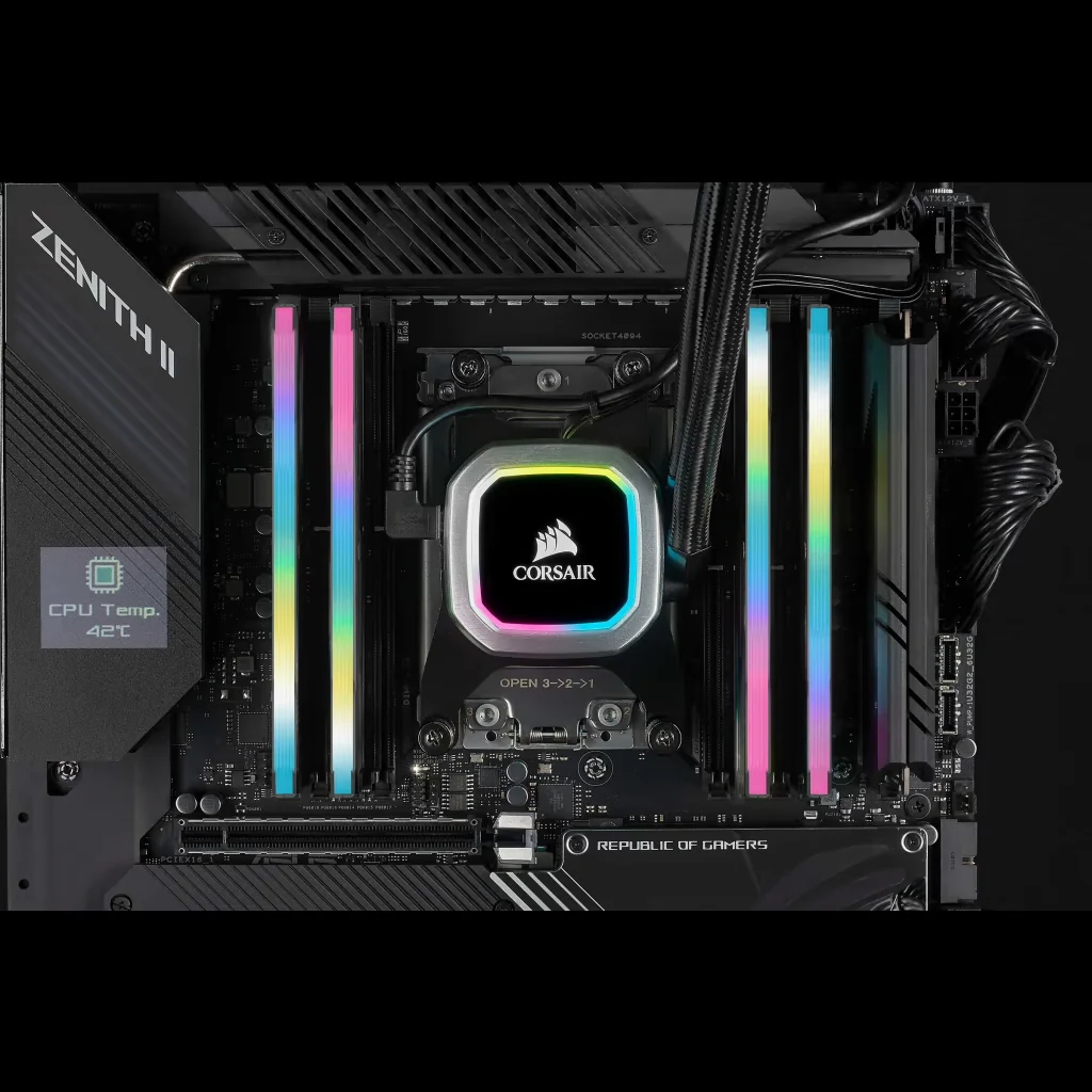 RAM PC Corsair Vengeance RGB Pro 64GB (4x16GB) DDR4 3600MHz - Black - New