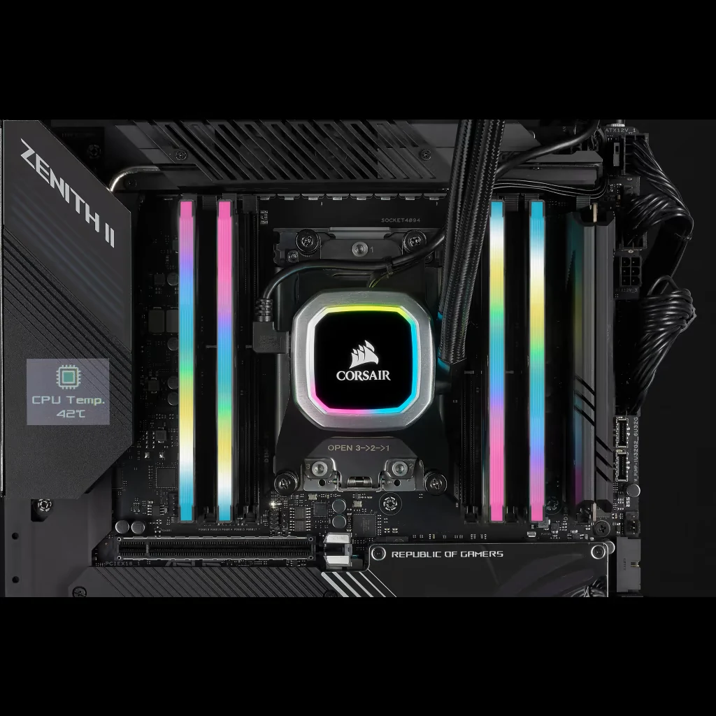 RAM PC Corsair Vengeance RGB Pro SL 32GB (2x16GB) DDR4 3600MHz - Black - New
