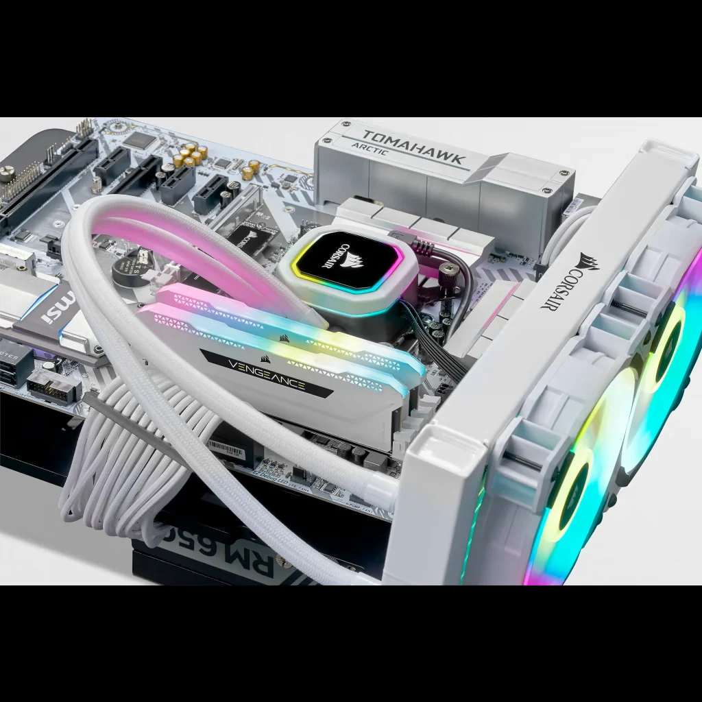 RAM PC Corsair Vengeance RGB Pro SL 32GB (2x16GB) DDR4 3600MHz - White - New