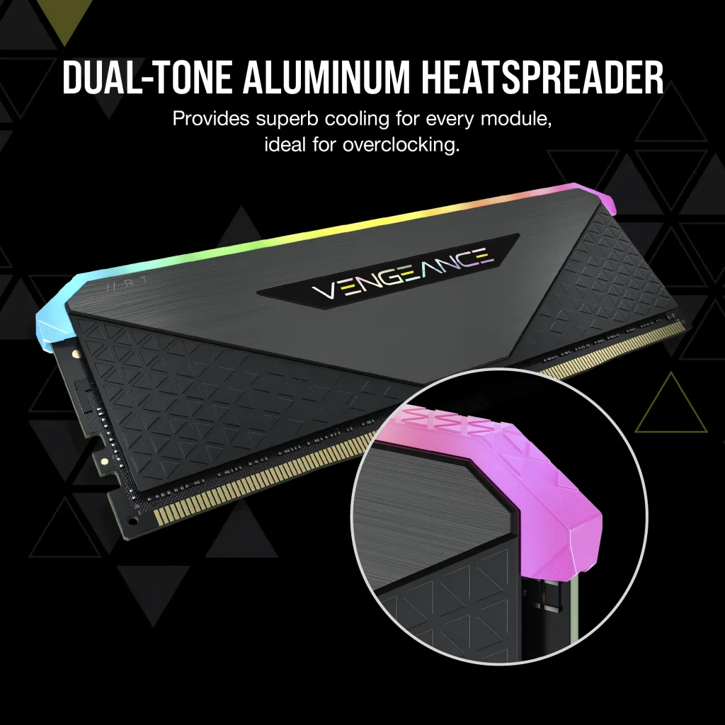 RAM PC Corsair Vengeance RGB RS 32GB (2x16GB) DDR4 3200MHz - Black - New
