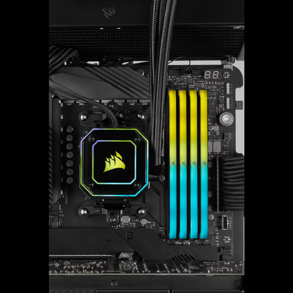 RAM PC Corsair Vengeance RGB RS 64GB (2x32GB) DDR4 3200MHz - Black - New