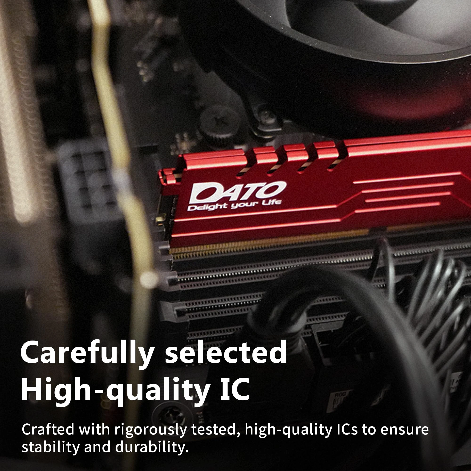 RAM PC DATO DDR4 16GB (1x16GB) 3200MHz Extreme Series - Đỏ - NEW