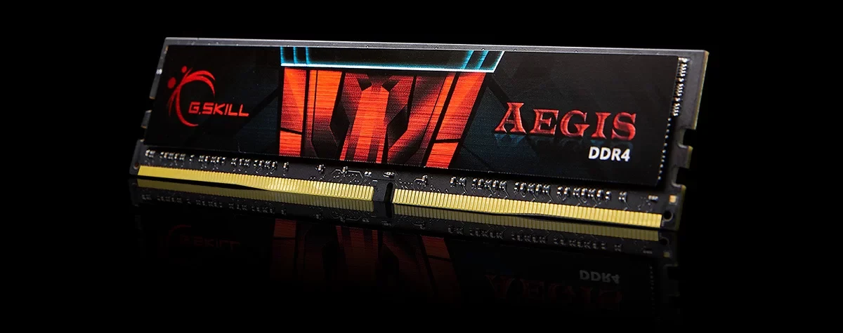 RAM PC G.Skill Aegis 16GB (1x16GB) DDR4 3200MHz - Black/Red - New