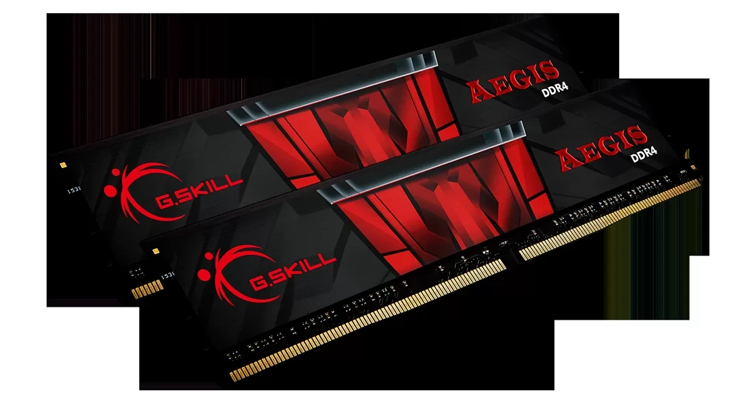 RAM PC G.Skill Aegis 16GB (1x16GB) DDR4 3200MHz - Black/Red - New