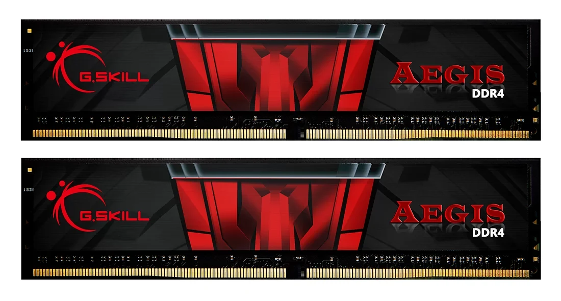 RAM PC G.Skill Aegis 16GB (2x8GB) DDR4 3200MHz - Black/Red - New