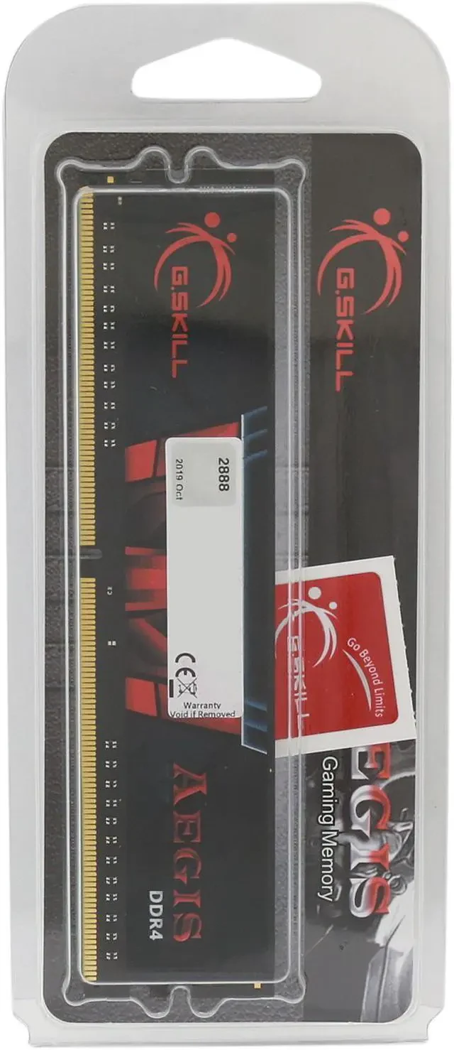 RAM PC G.Skill Aegis 8GB (1x8GB) DDR4 3200MHz - Black/Red - New