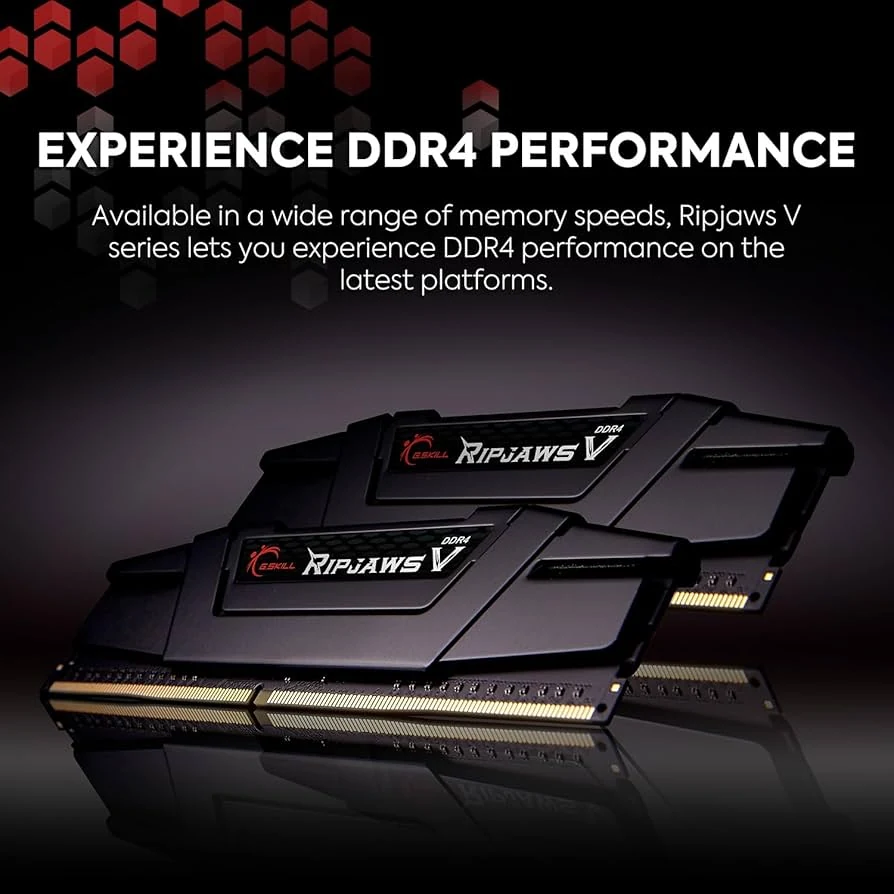 RAM PC G.Skill Ripjaws V 8GB (1x8GB) DDR4 3200MHz - Black - New
