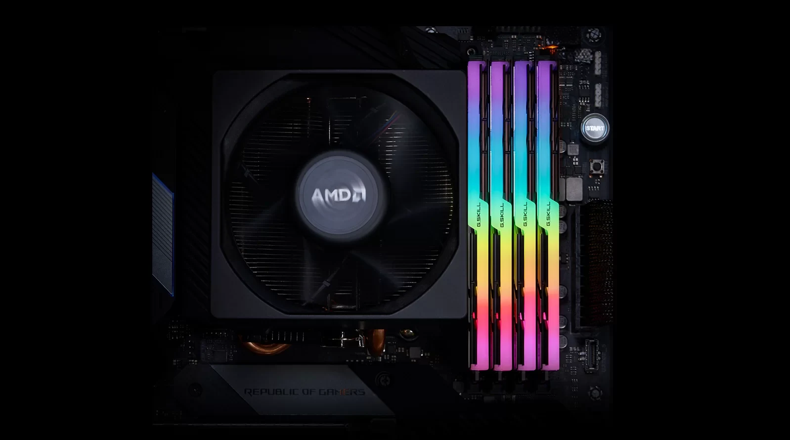 RAM PC G.Skill Trident Z Neo RGB 16GB (2x8GB) DDR4 3600MHz - Black/Silver - New