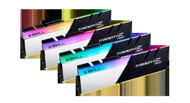 RAM PC G.Skill Trident Z Neo RGB 64GB (2x32GB) DDR4 3200MHz - Black/Silver - New