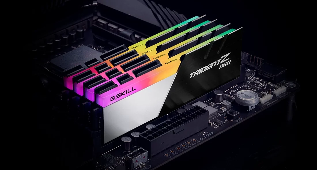 RAM PC G.Skill Trident Z Neo RGB 64GB (2x32GB) DDR4 3600MHz - Black/Silver - New