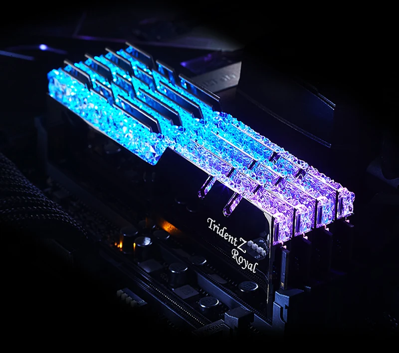 RAM PC G.Skill Trident Z Royal RGB 16GB (2x8GB) DDR4 3200MHz - Silver - New