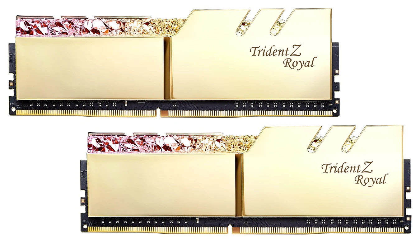RAM PC G.Skill Trident Z Royal RGB 32GB (2x16GB) DDR4 3200MHz - Gold - New