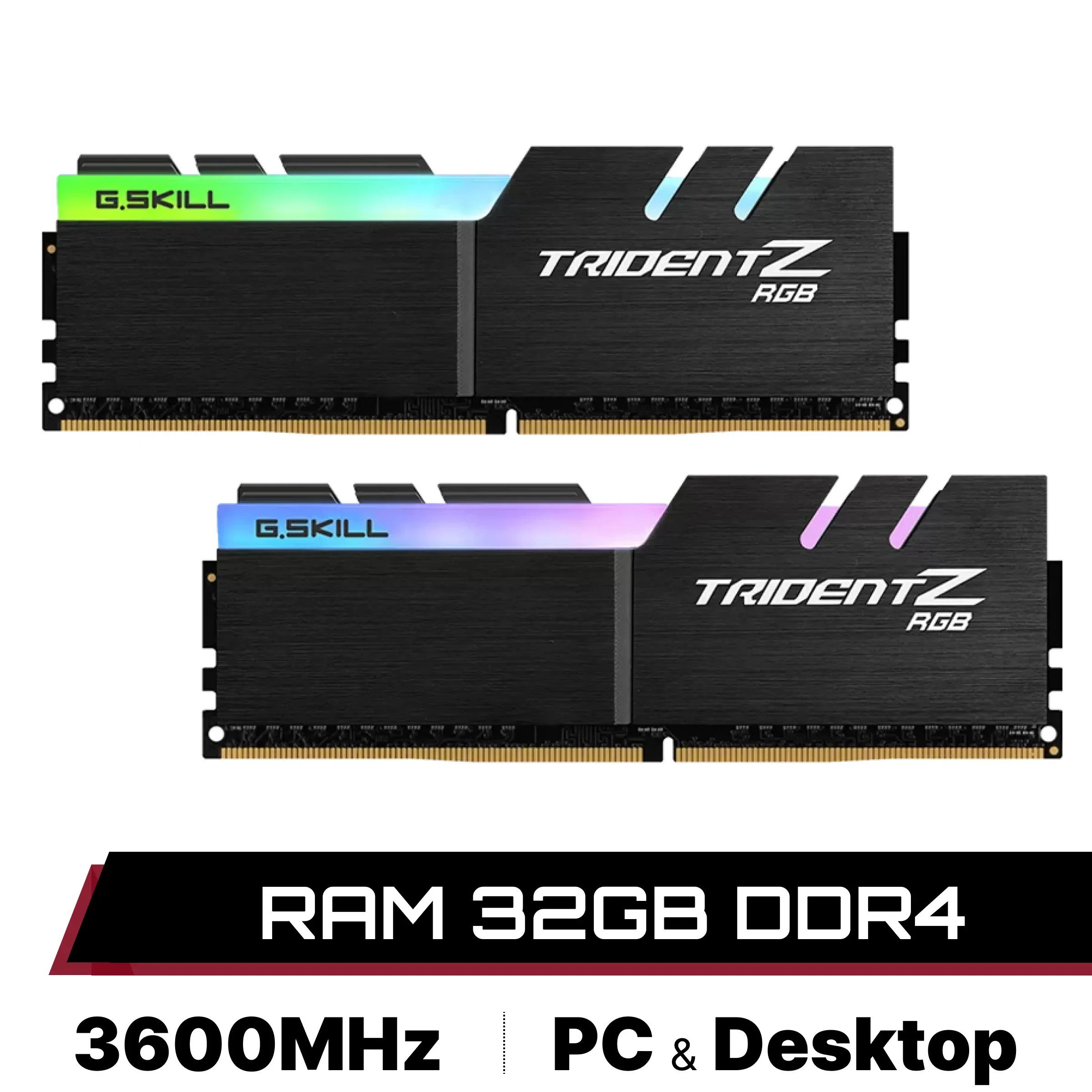 RAM PC G.Skill Trident Z Royal RGB 32GB (2x16GB) DDR4 3600MHz - Gold - New