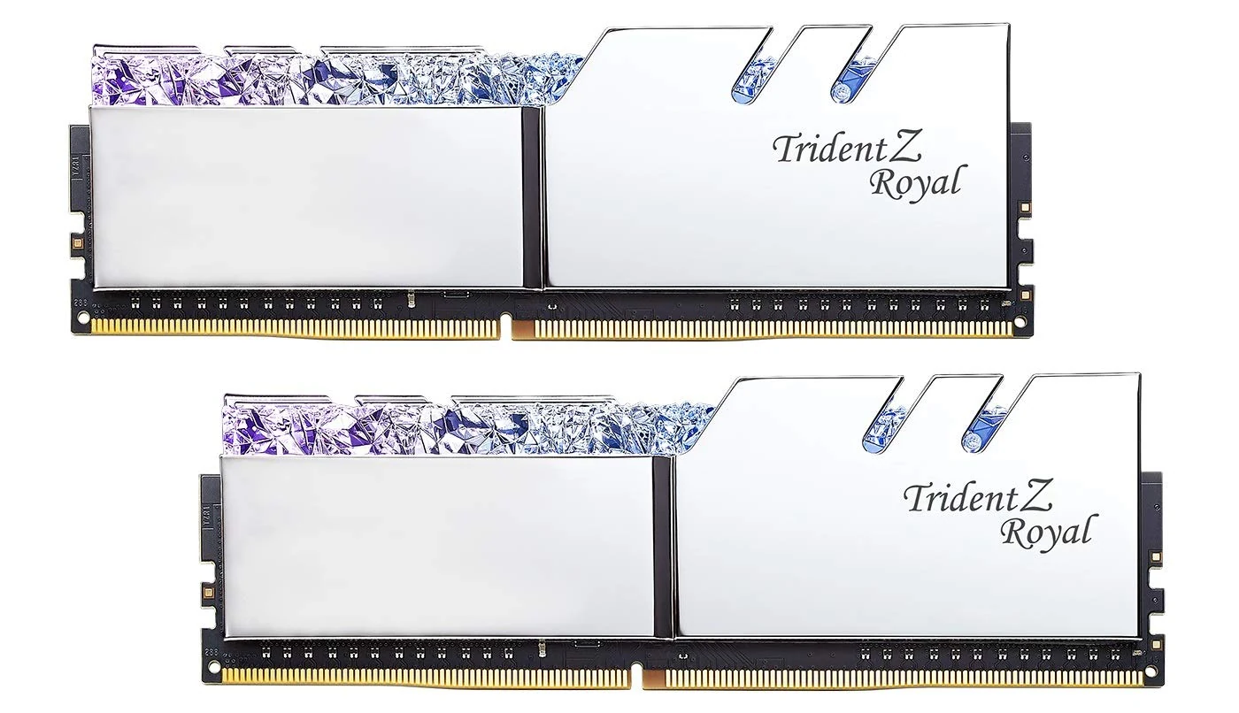 RAM PC G.Skill Trident Z Royal RGB 32GB (2x16GB) DDR4 3600MHz - Silver - New