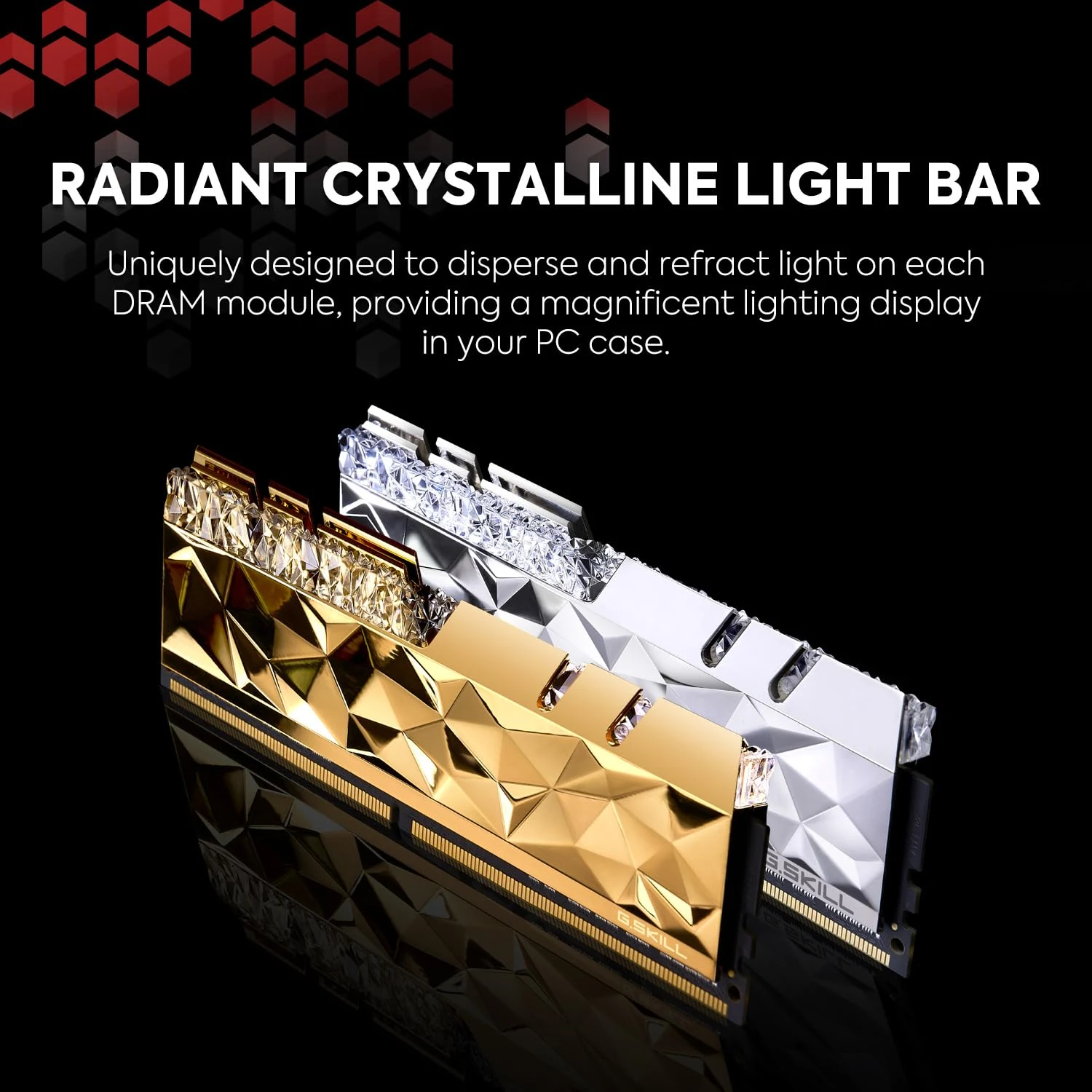 RAM PC G.Skill Trident Z Royal RGB 64GB (2x32GB) DDR4 3600MHz - Gold - New