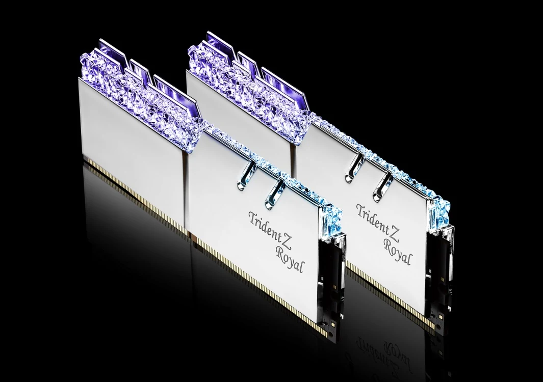 RAM PC G.Skill Trident Z Royal RGB 64GB (2x32GB) DDR4 4000MHz - Silver - New