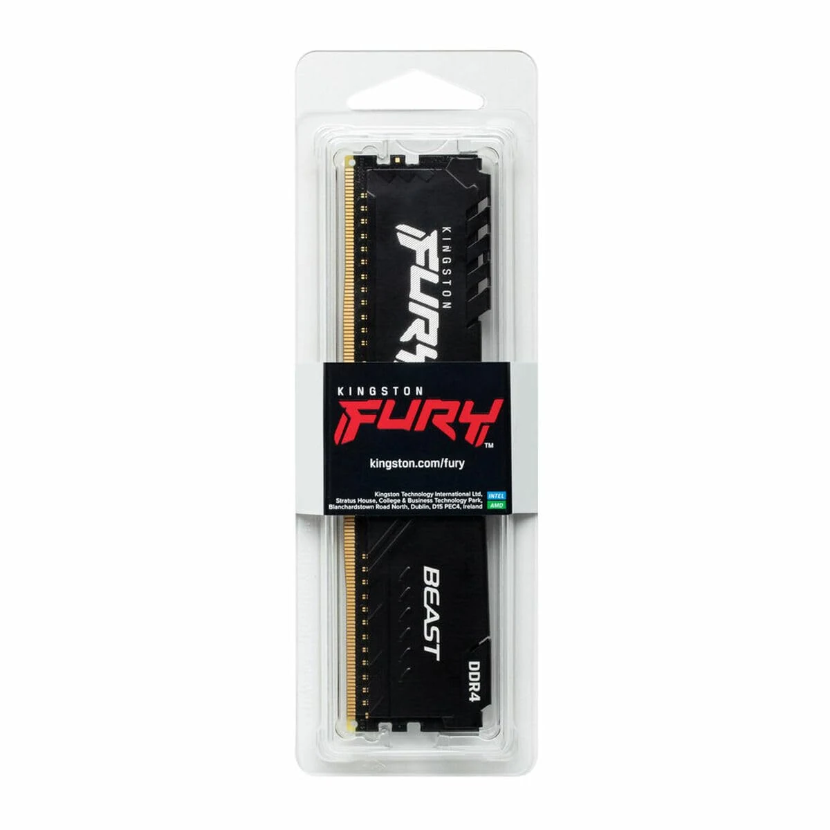 RAM PC Kingston FURY Beast 64GB (4x16GB) DDR4 3200MHz - Black - New