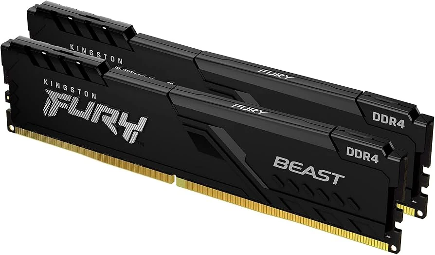 RAM PC Kingston FURY Beast 64GB (4x16GB) DDR4 3200MHz - Black - New