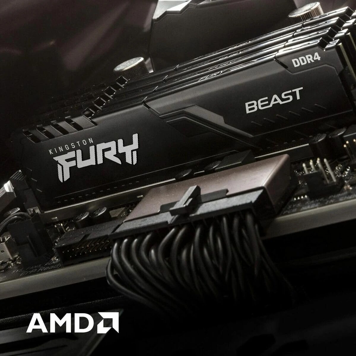 RAM PC Kingston FURY Beast RGB 16GB (1x16GB) DDR4 3200MHz - Black - New