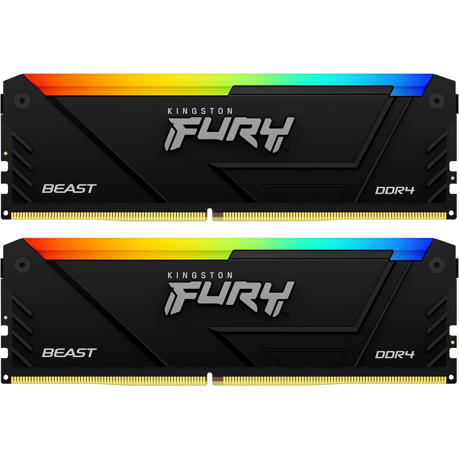 RAM PC Kingston FURY Beast RGB 16GB (2x8GB) DDR4 3200MHz - Black - New