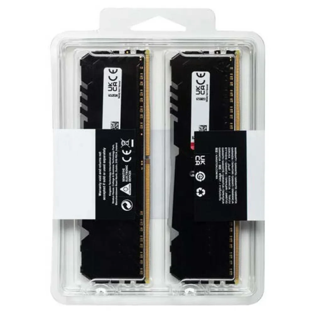 RAM PC Kingston FURY Beast RGB 16GB (2x8GB) DDR4 3600MHz - Black - New