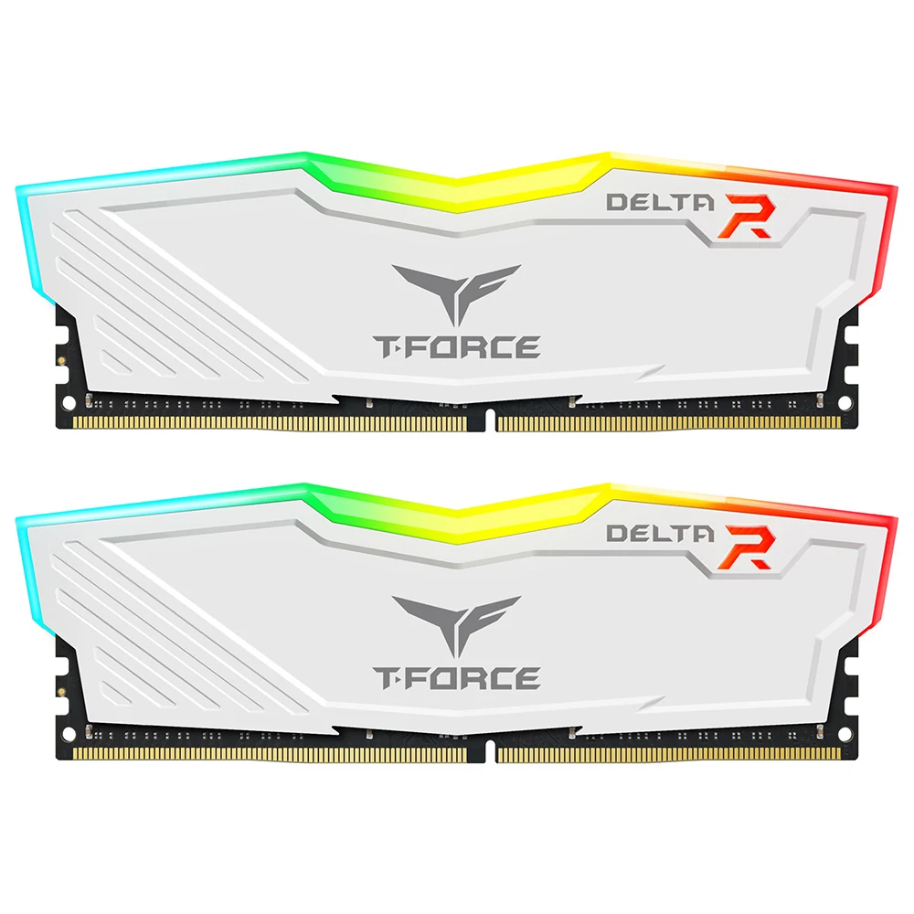 RAM PC TeamGroup T-Force Delta RGB 64GB (2x32GB) DDR4 3200MHz - White - New