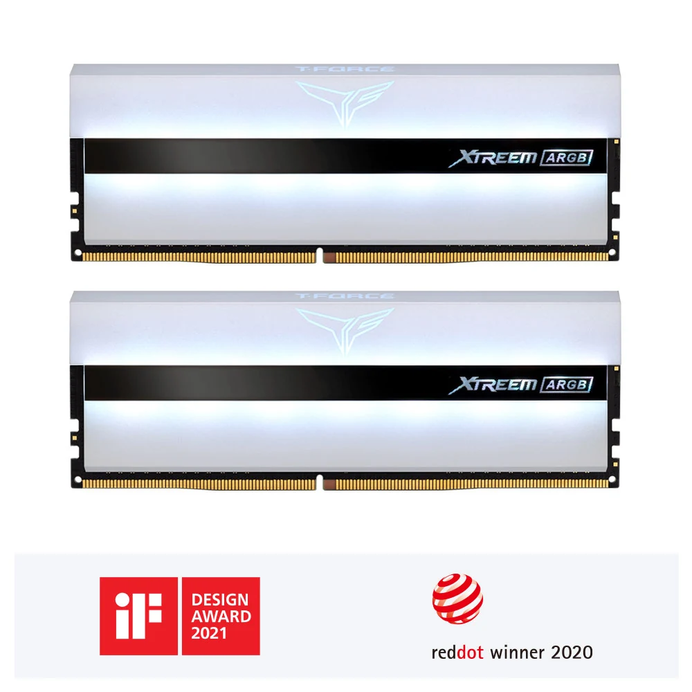 RAM PC TeamGroup T-Force Xtreem ARGB 64GB (2x32GB) DDR4 4000MHz - White - New