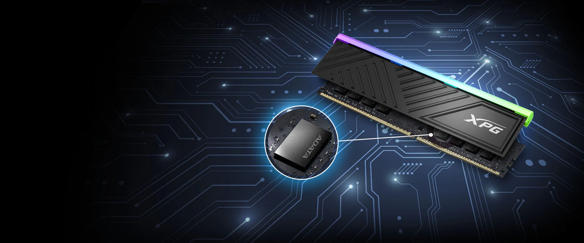 RAM PC XPG SPECTRIX D35G RGB 16GB (1x16GB) DDR4 3200MHz - Black - New